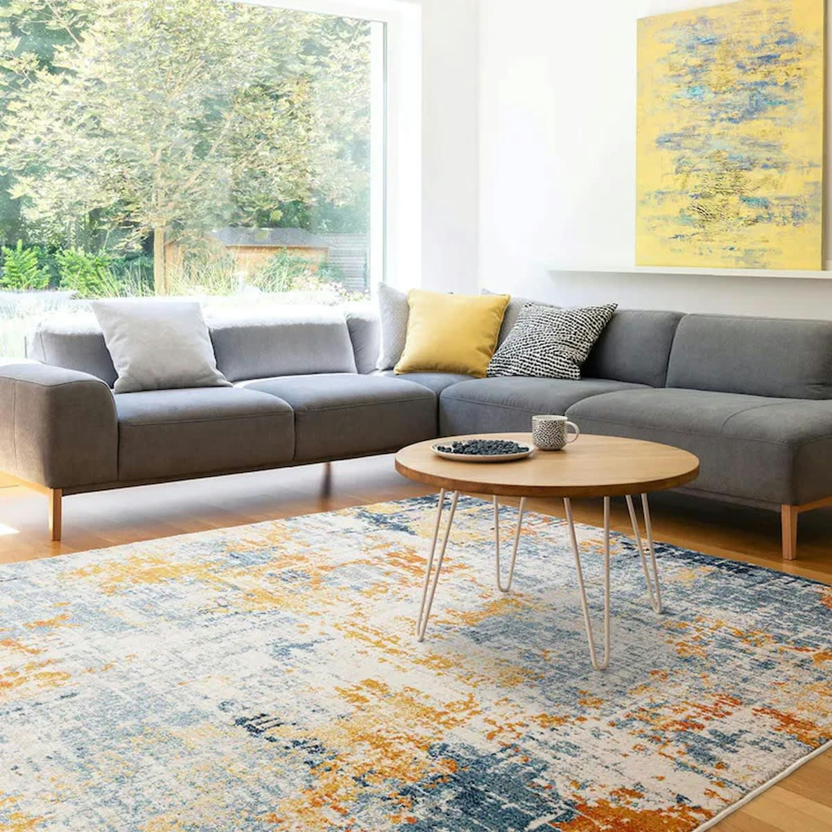 MIRAGE - Tapis de salon en polypropylène multicolore 200x290 cm