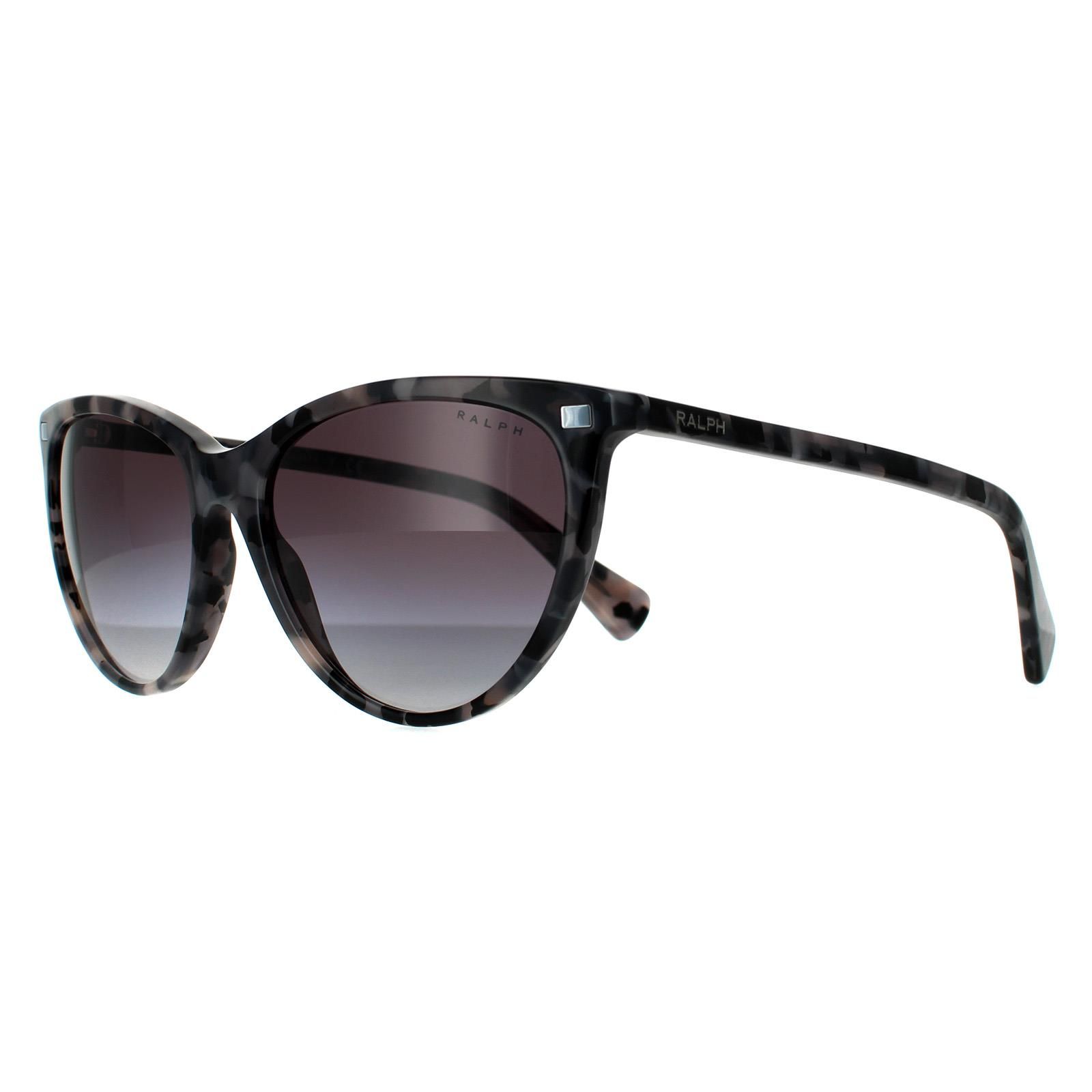 Ralph by Ralph Lauren Fashion Shiny Spotted Black Havana Grey Gradient Sunglasses