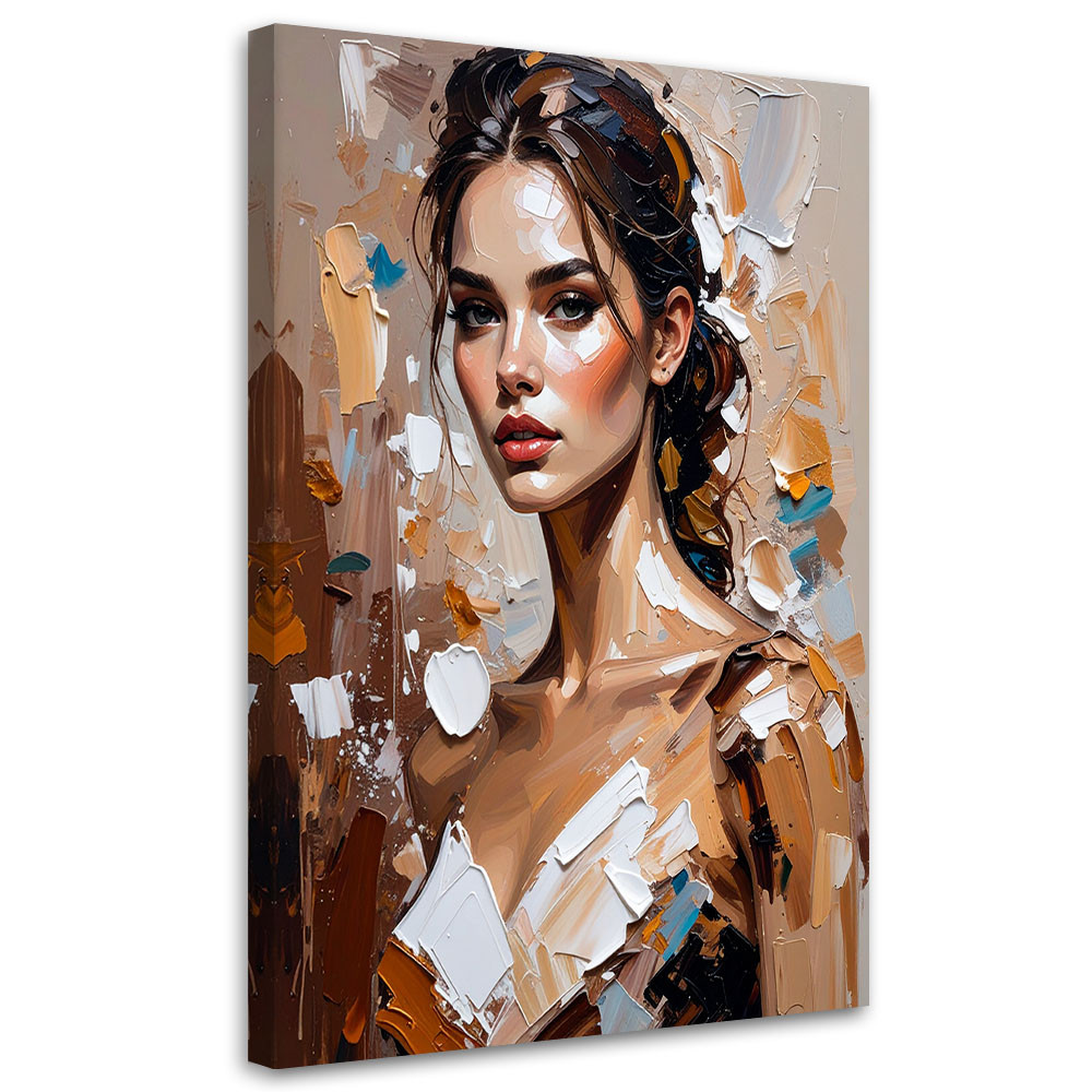 Feeby Obraz do salonu sypialni, Portret Kobiety Styl Glamour 40x60