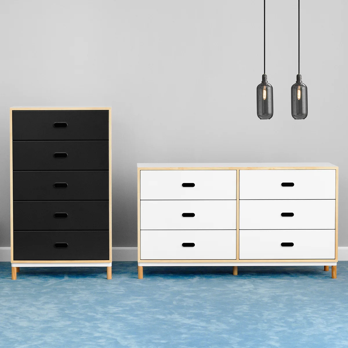 Normann Copenhagen - Kabino Kommode mit 6 Schubladen, weiß