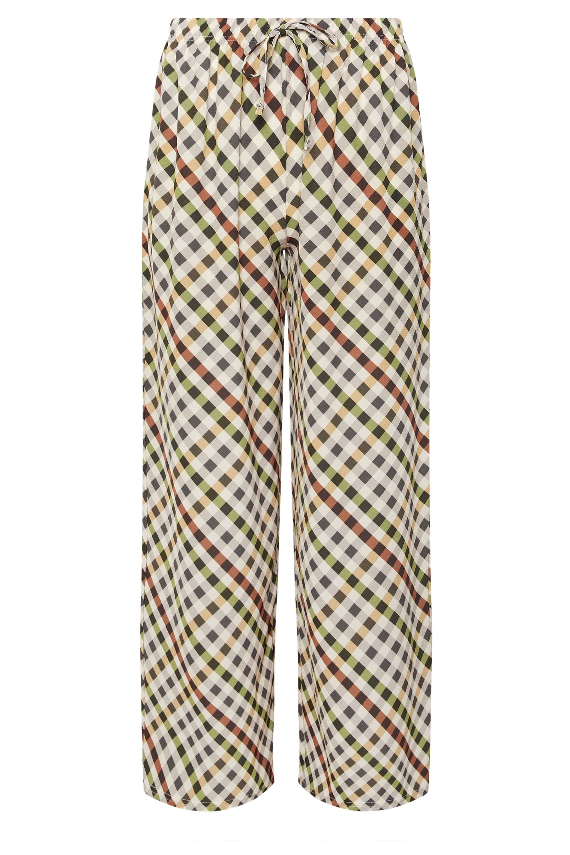 PixieGirl Petite Gingham Wide Leg Trousers
