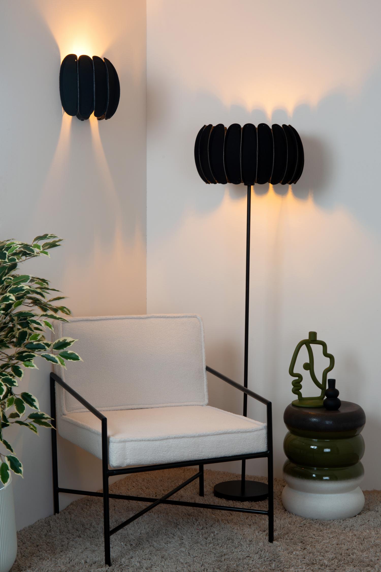 Lucide wandlamp SPENCER - 1xE27 - Zwart