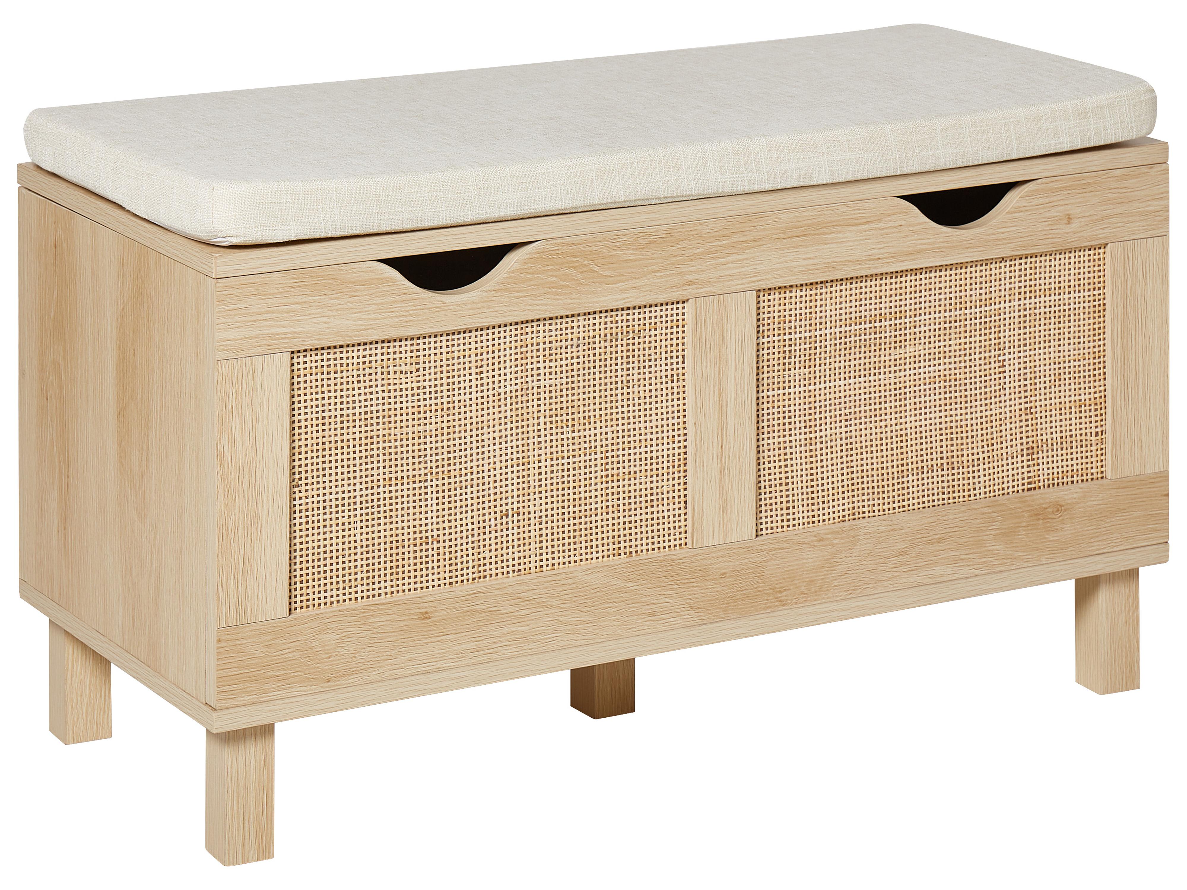 Shoe Bench WASHINGTON Light Brown