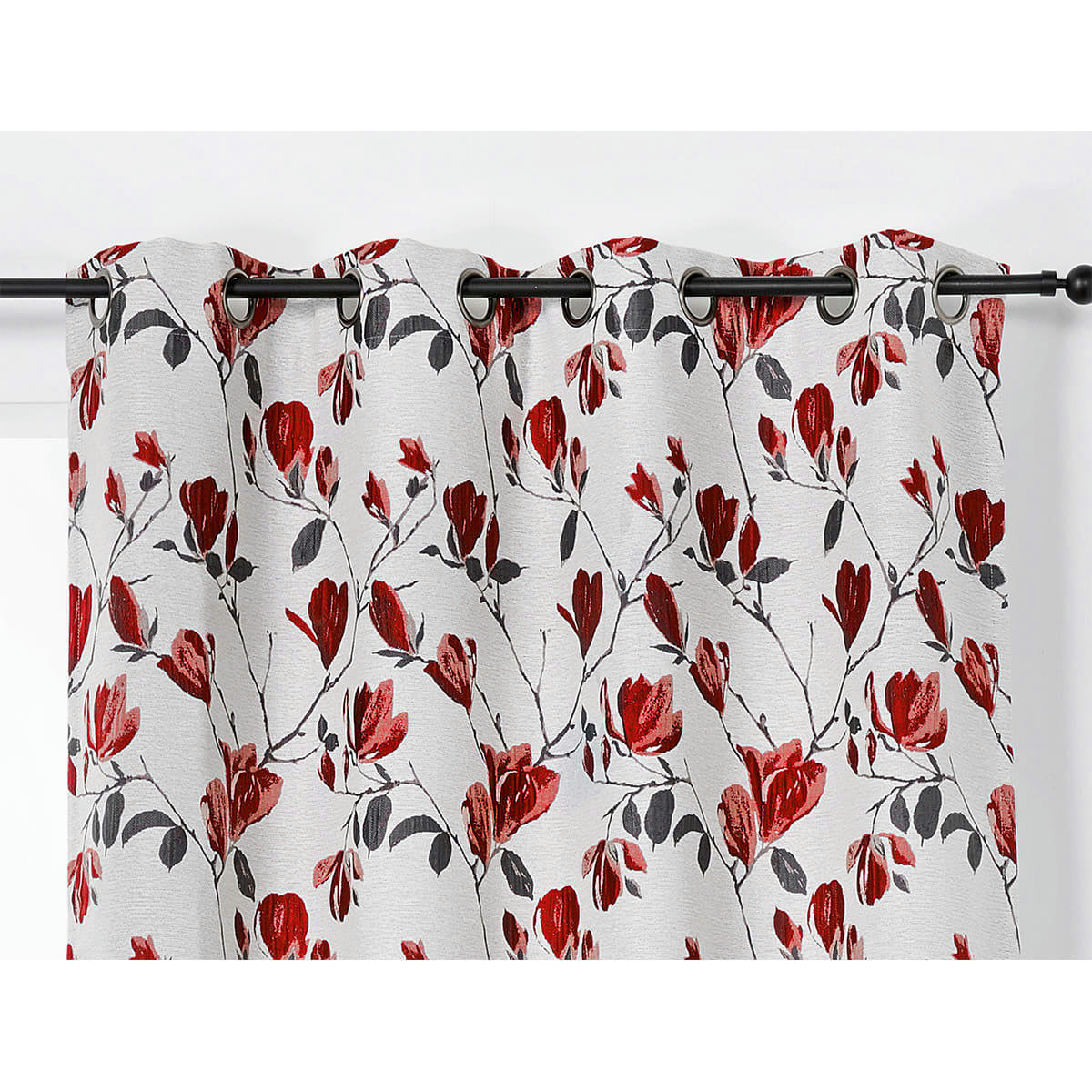 - Rideau Motif Fleur Magnolia