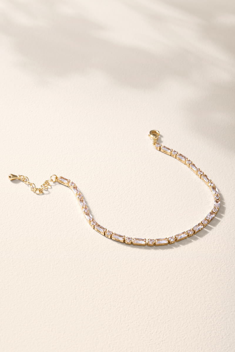 Nancy Gold Faceted Strand Bracelet
