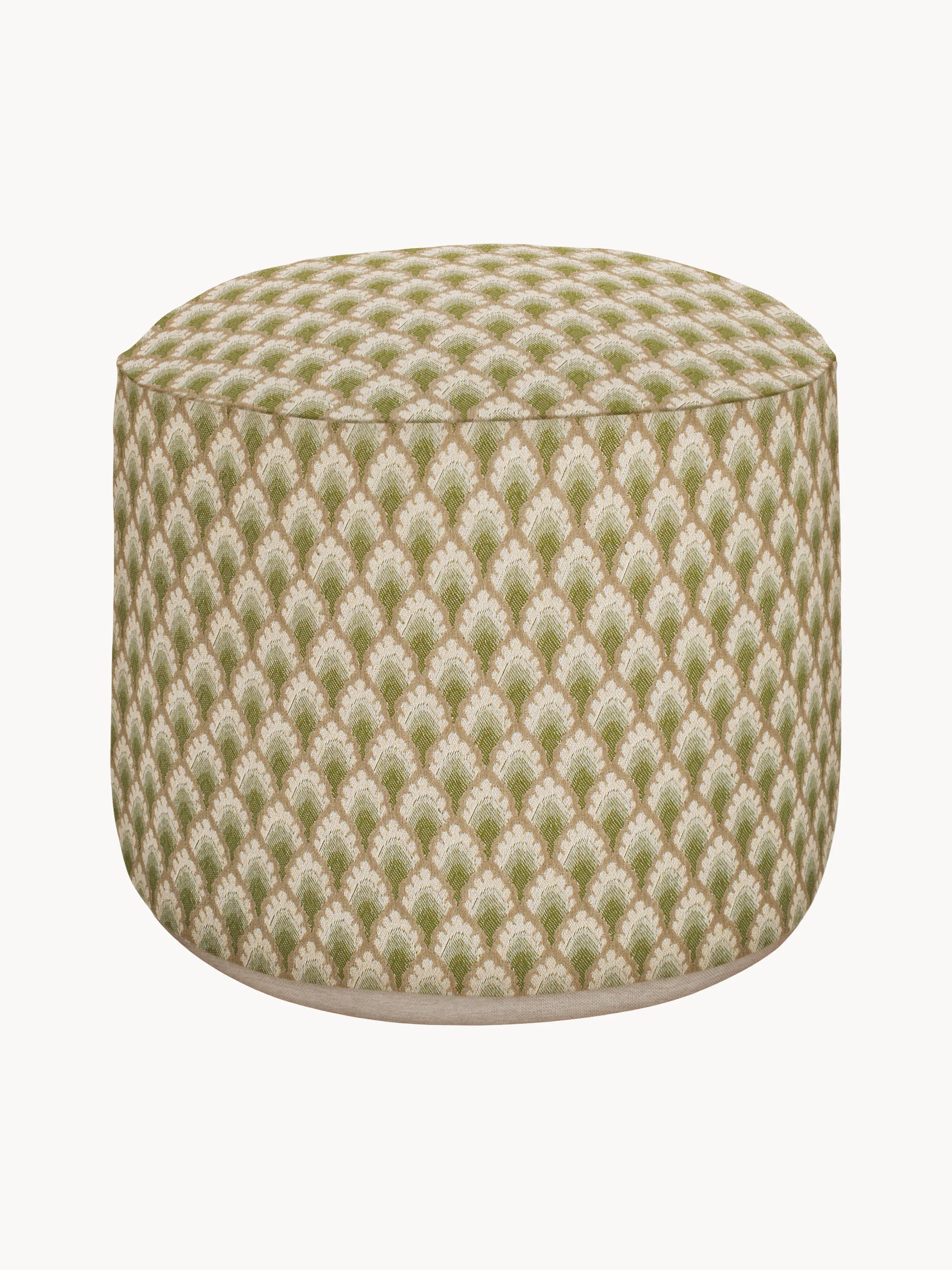 Handgefertigter Outdoor-Pouf Jessica