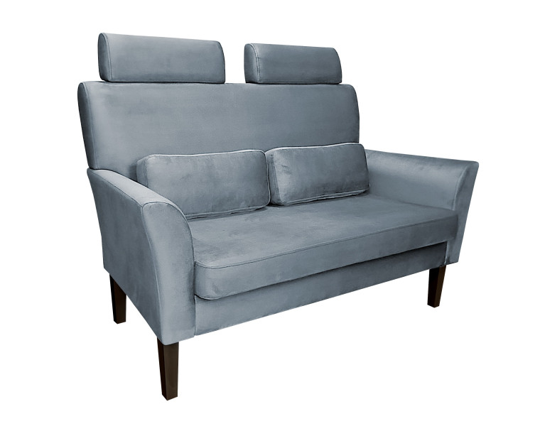 Sofa DENVER tkanina Welur noga drewniana