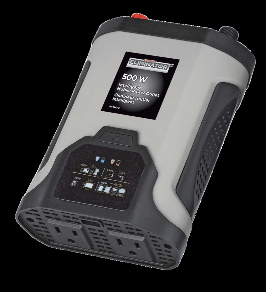 MotoMaster 500W Intelligent Inverter with USB Port, Power-On Indicator