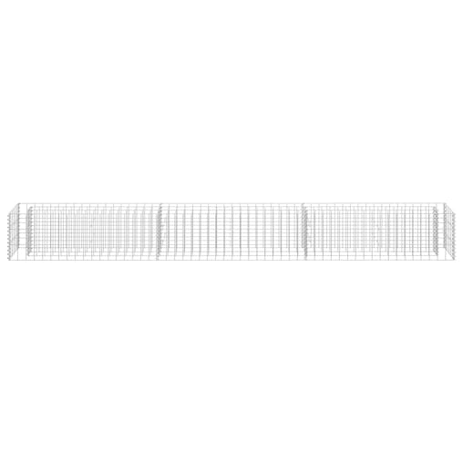 NNEVL Gabion Raised Bed Galvanised Steel 270x30x30 cm