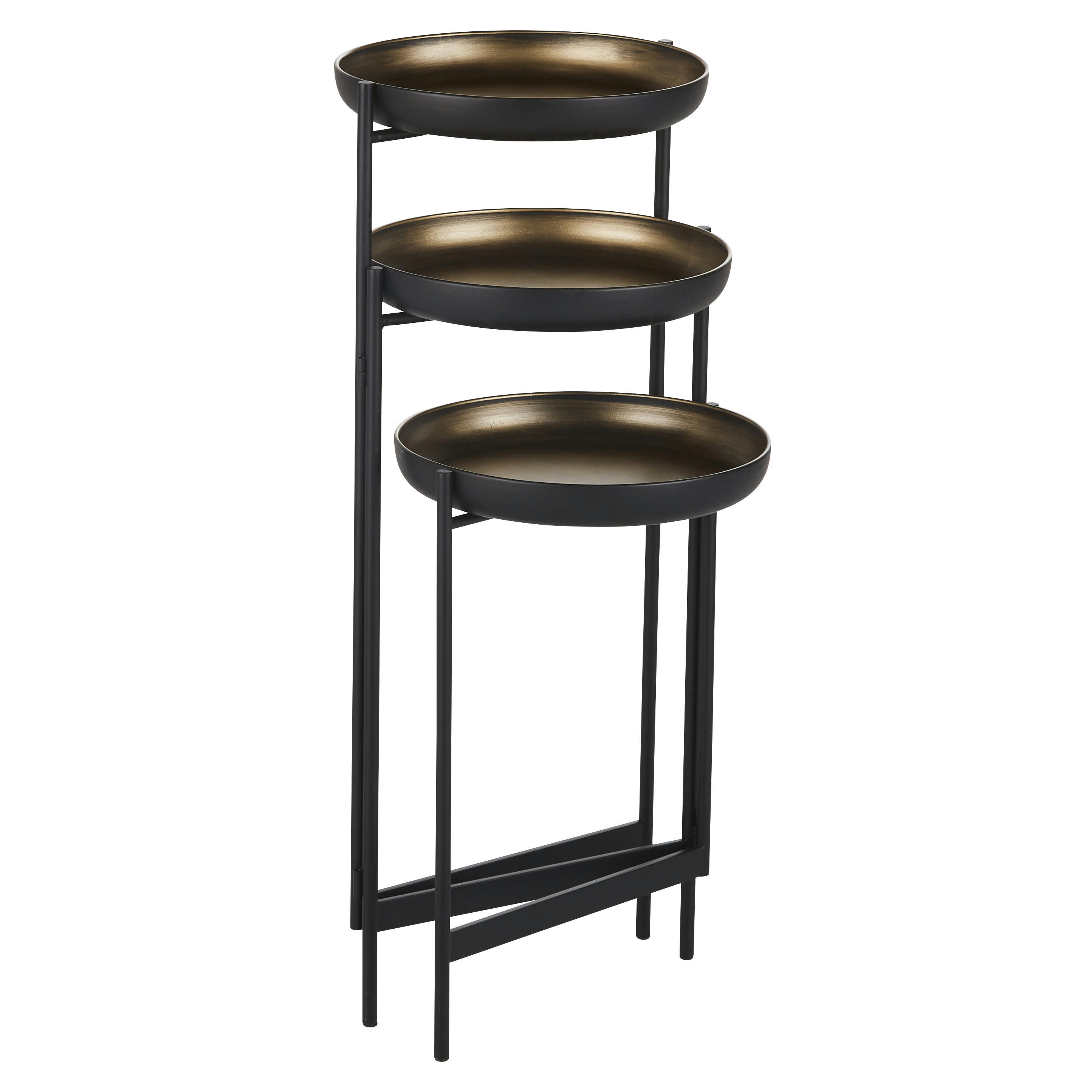 NOUR - Porte-plantes en métal noir