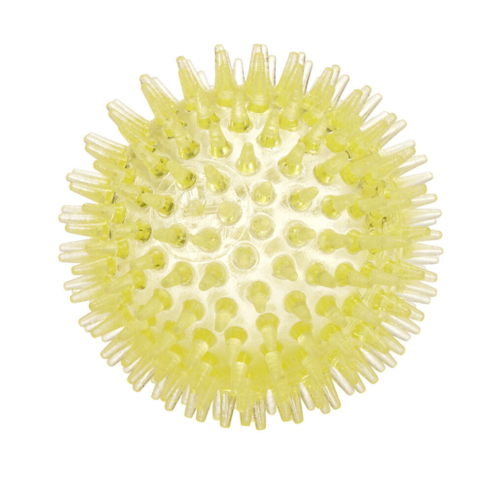 Jouet pour chien balle à picots en plastique Ø8,8cm (2 modèles)