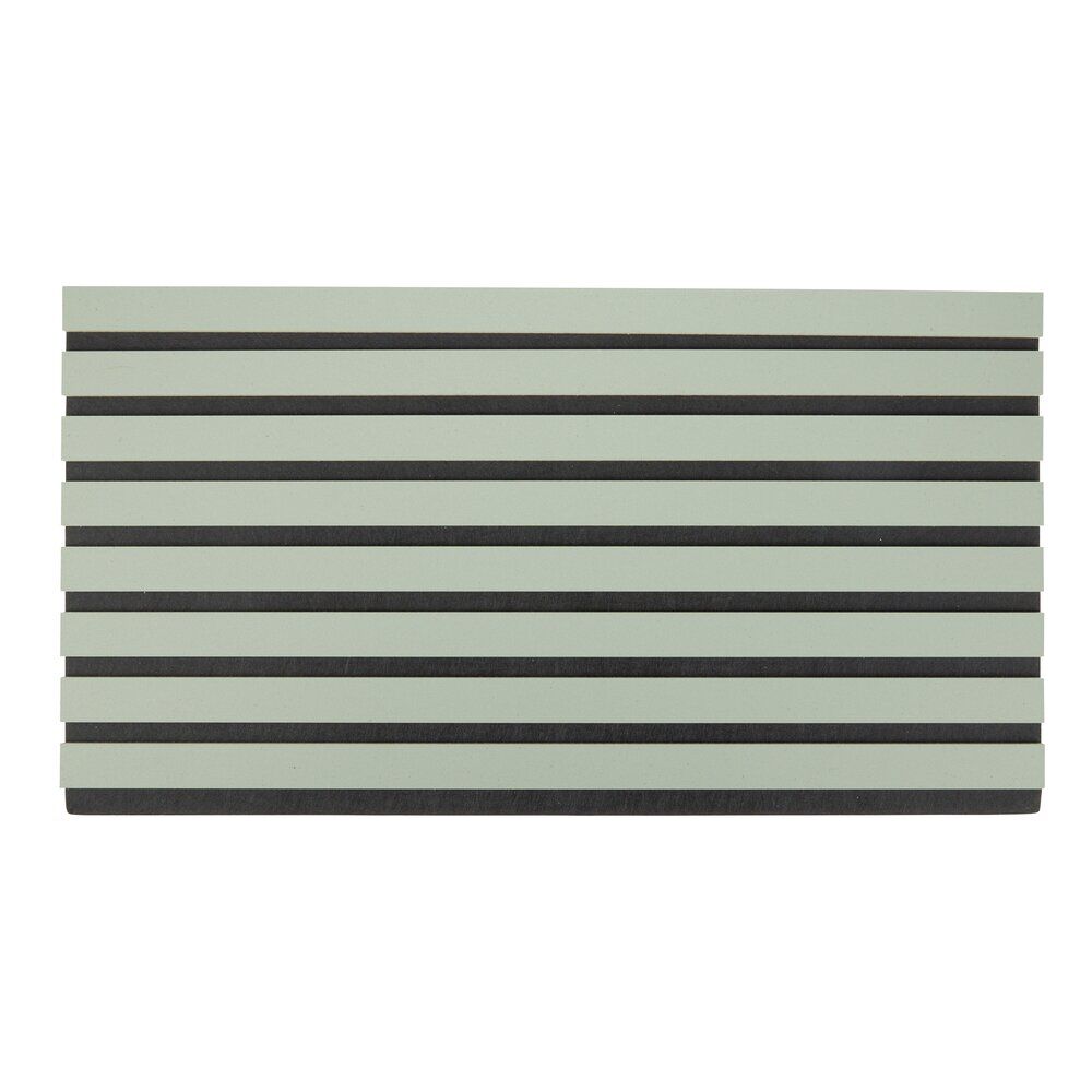 Panneau mural décoratif x5 acoustique adhésif vert de gris 32x60cm