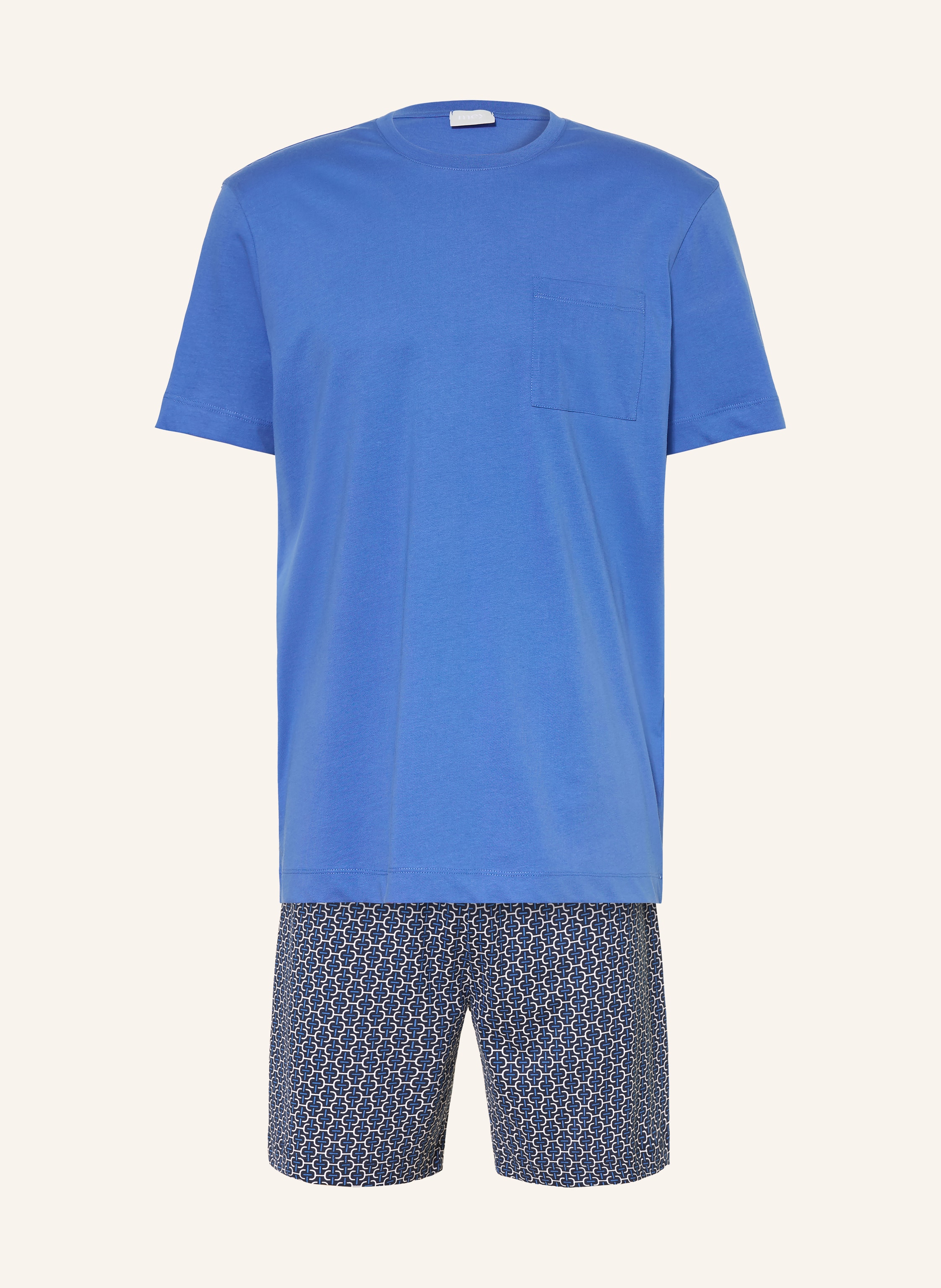 mey Shorty-Schlafanzug Serie BLUE CHAINS