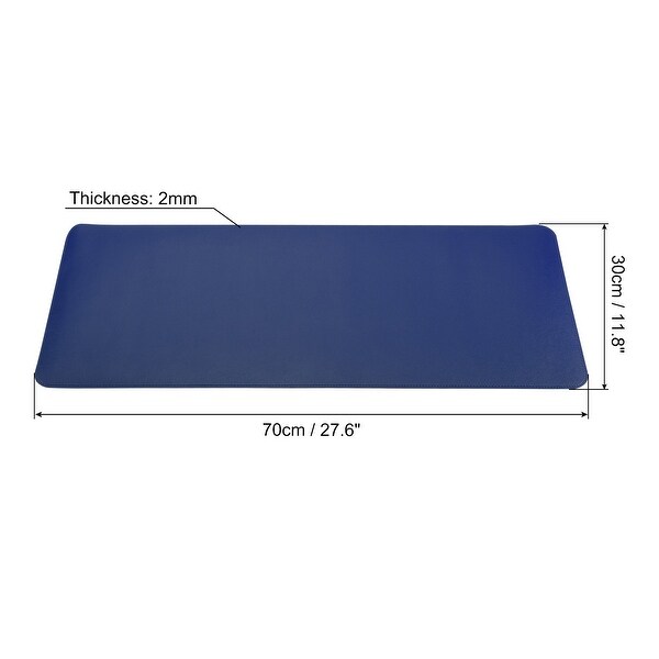 27.6x11.8" Desk Mat PU Leather/Cork Double-Sided Writing Pad Protector