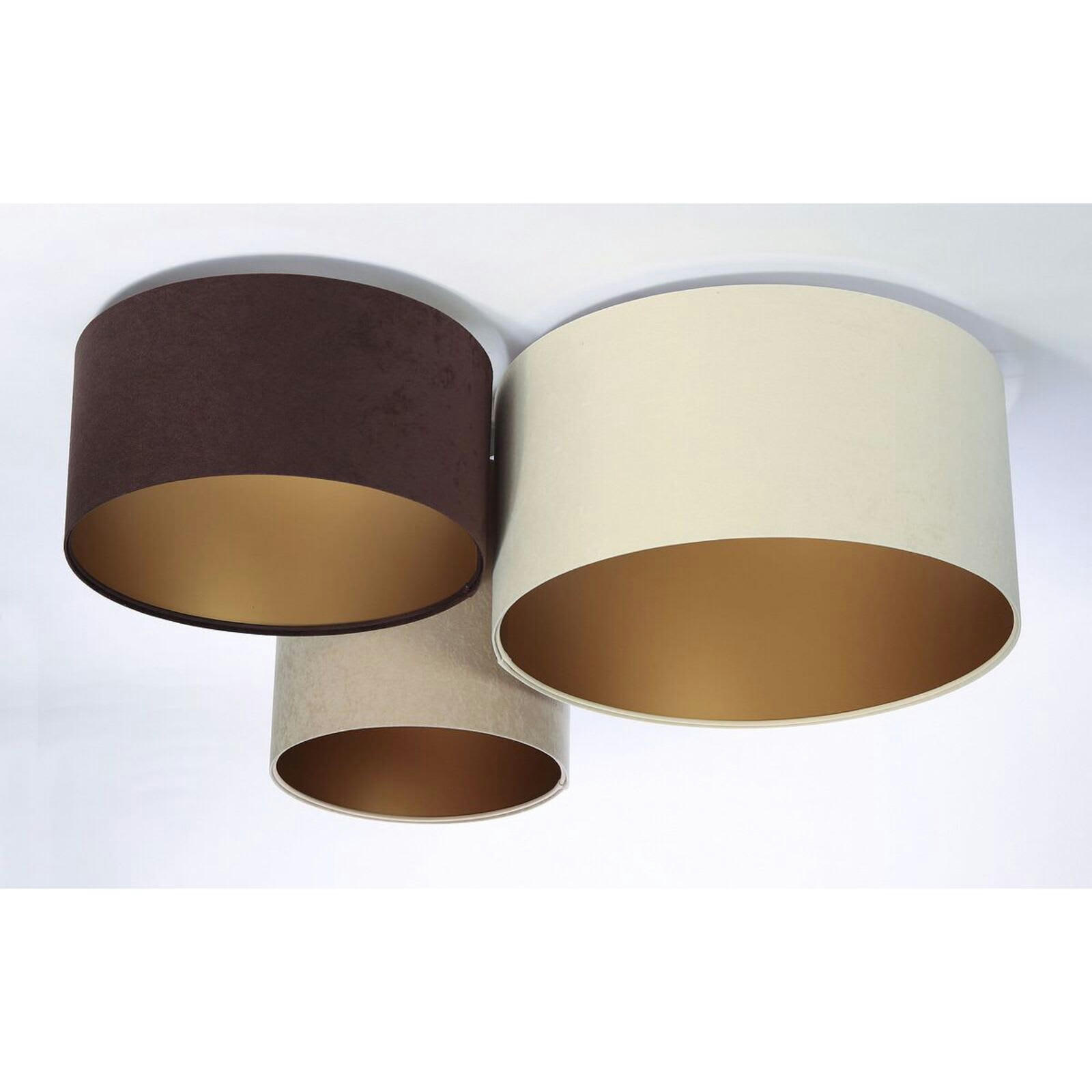 TRIO - Plafonnier Tissu Beige