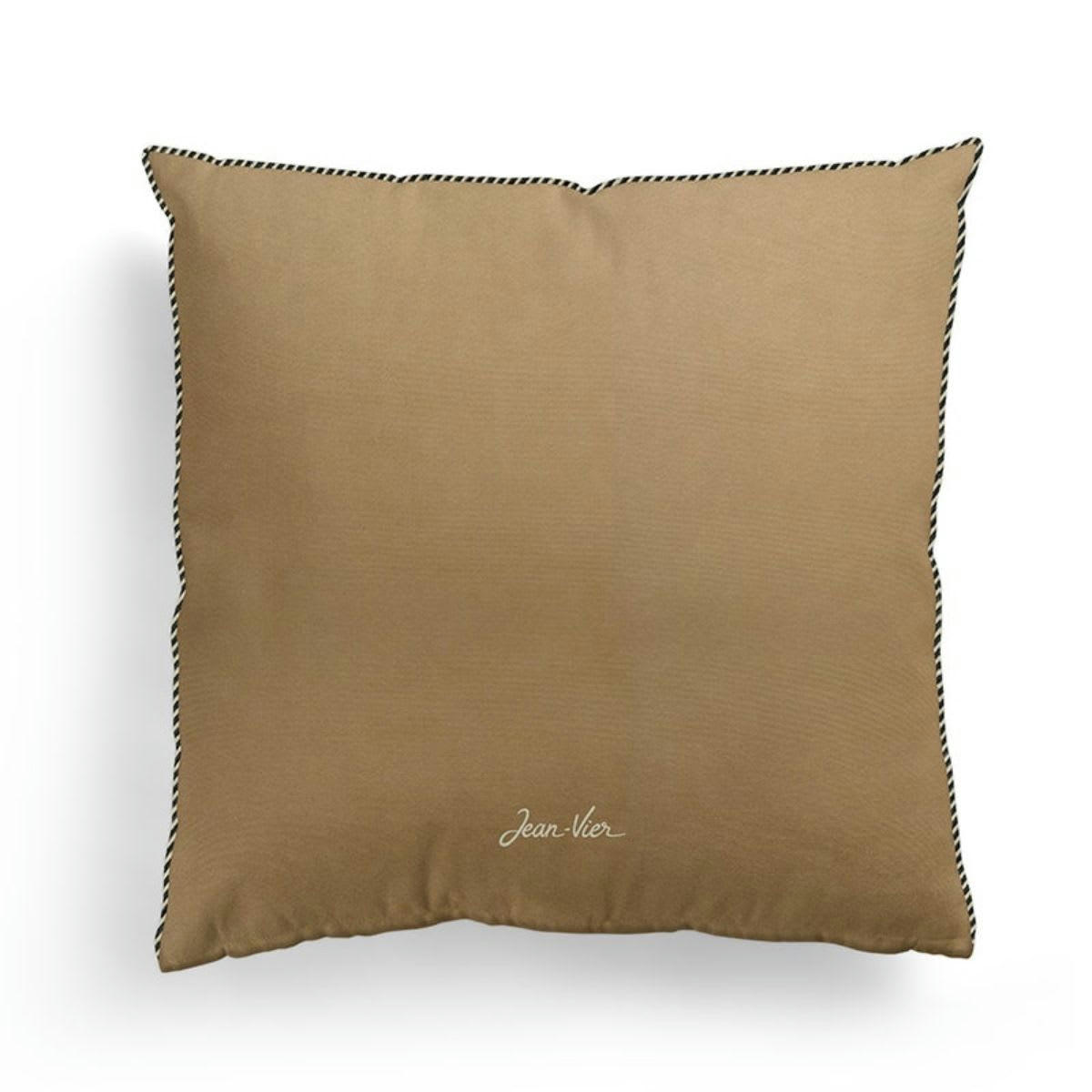 GOZOA - Housse de coussin en velours beige dune 40x40 cm