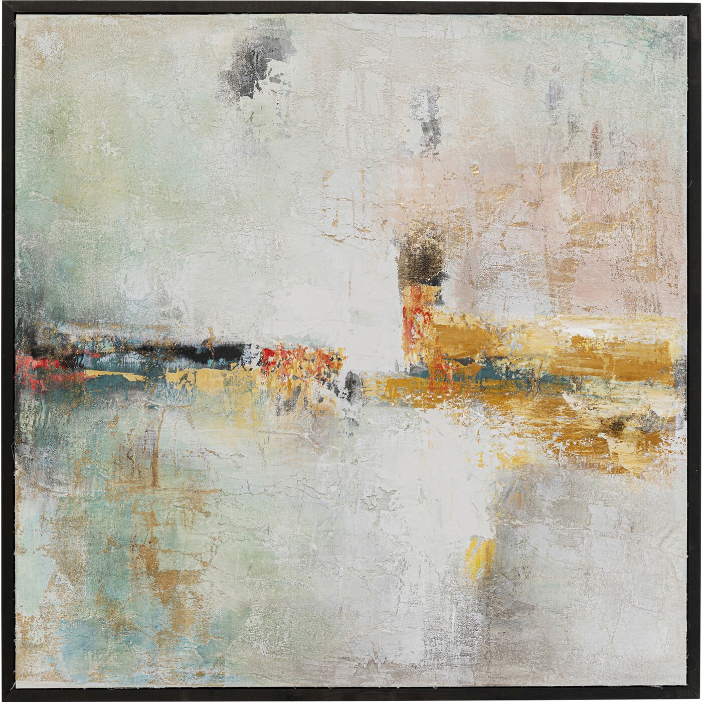 Kare Design Schilderij Frame Dust 120x120cm goud
