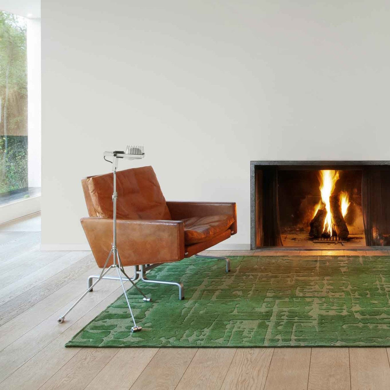 Louis de Poortere Structures Vloerkleed 140 x 200 cm - Perrier's Green