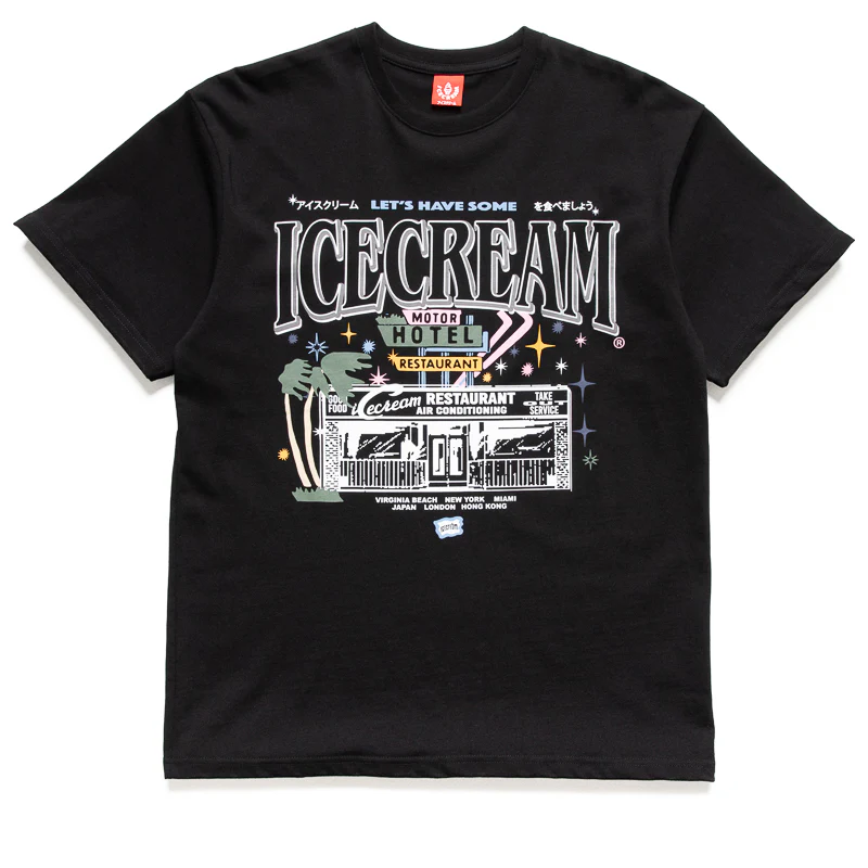 Ice Cream Store Front Tee - Black