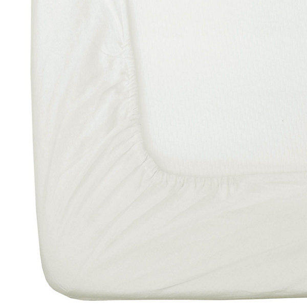 Drap-housse crème en flanelle grand bonnet 180 gm² - 90 x 190 cm - HOMESCAPES