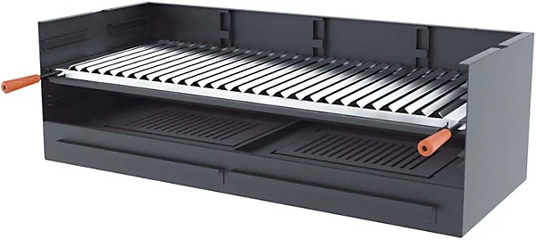Barbecue bois et charbon FM BV-100 100cm à poser ou à encastrer