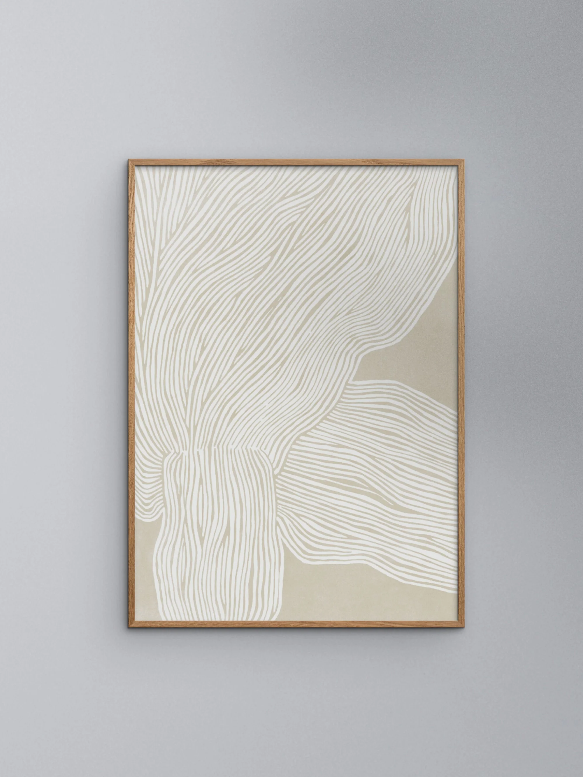 Gerahmter Digitaldruck: The Poster Club x Rebecca Hein - The Line no. 09