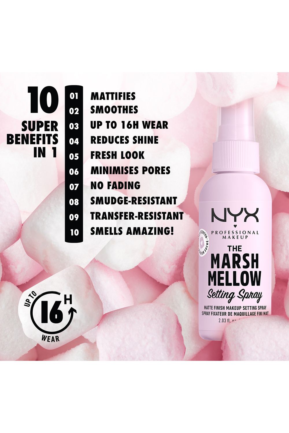 NYX Professional Makeup Marshmellow Matte Setting Spray
