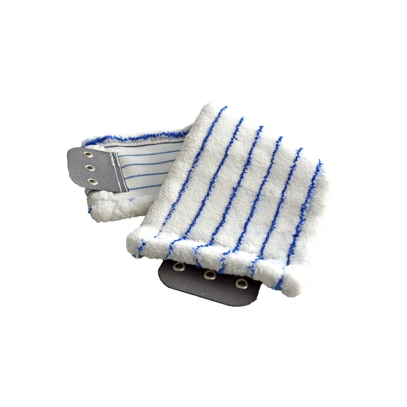 Bodenreinigungsset, Kunststoff/Mikrofaser/Aluminium, blau/gelb