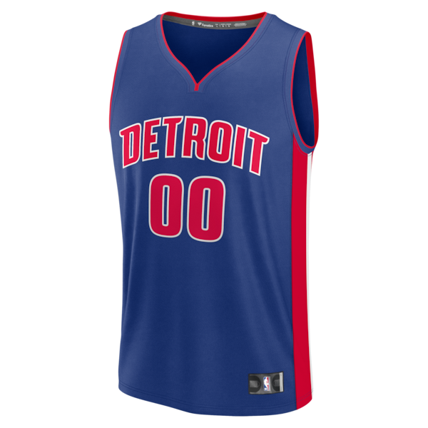 Detroit Pistons  Fastbreak Custom Jersey - Icon Edition - Blue