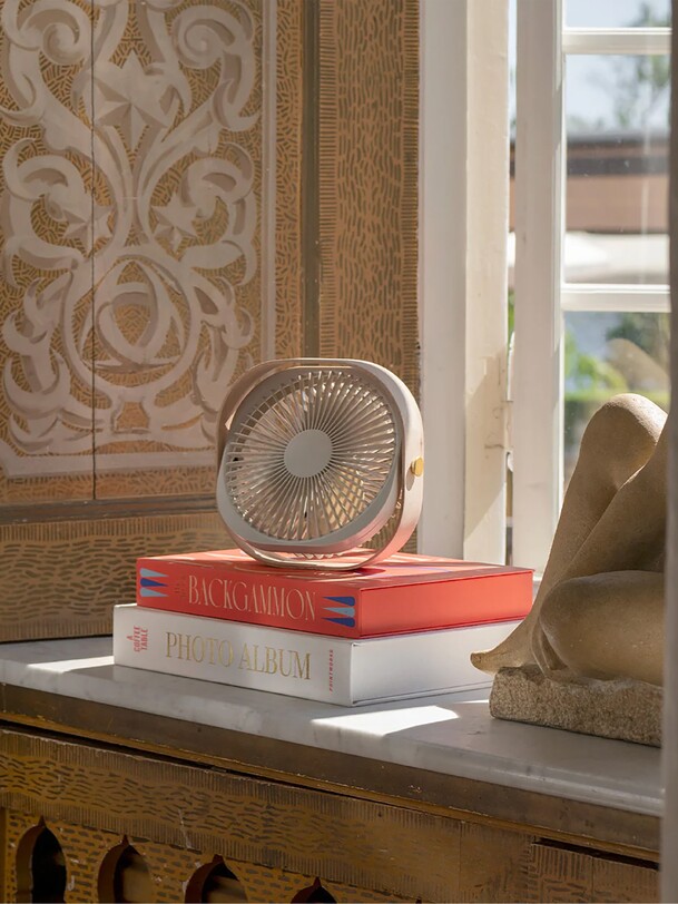 Ventilateur portable fantastic beige - kubbick (printworks) beige