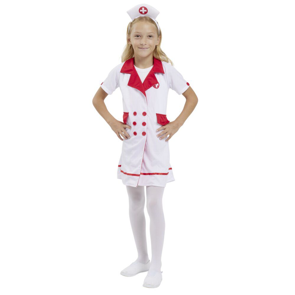 Déguisement enfant infirmière robe et serre-tête 7/10ans