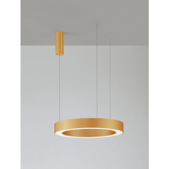 Pendelleuchte »Morbido «, LED, 48 W, Höhe: 200 cm, goldfarben
