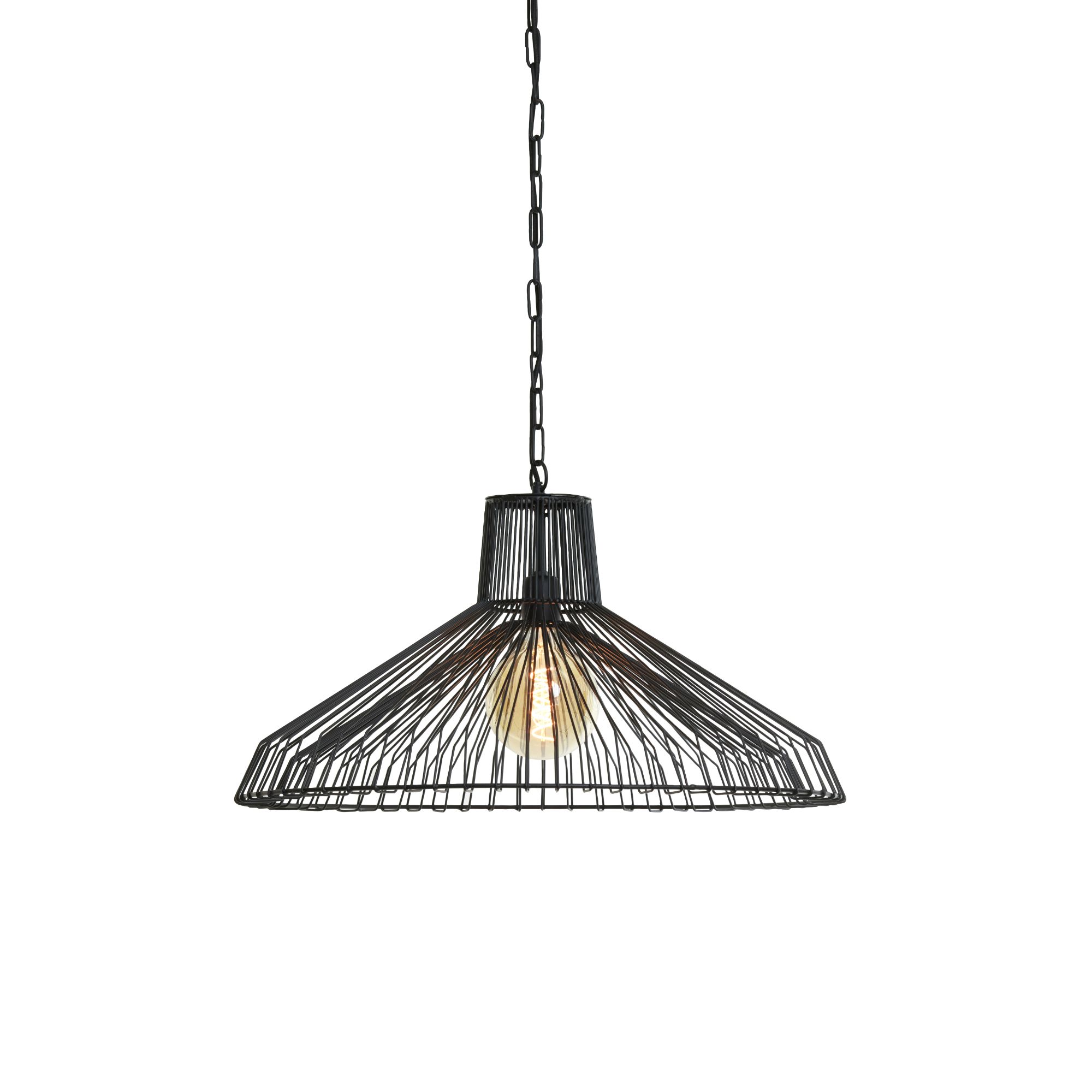 Light & Living hanglamp Kasper - zwart - Ø65cm
