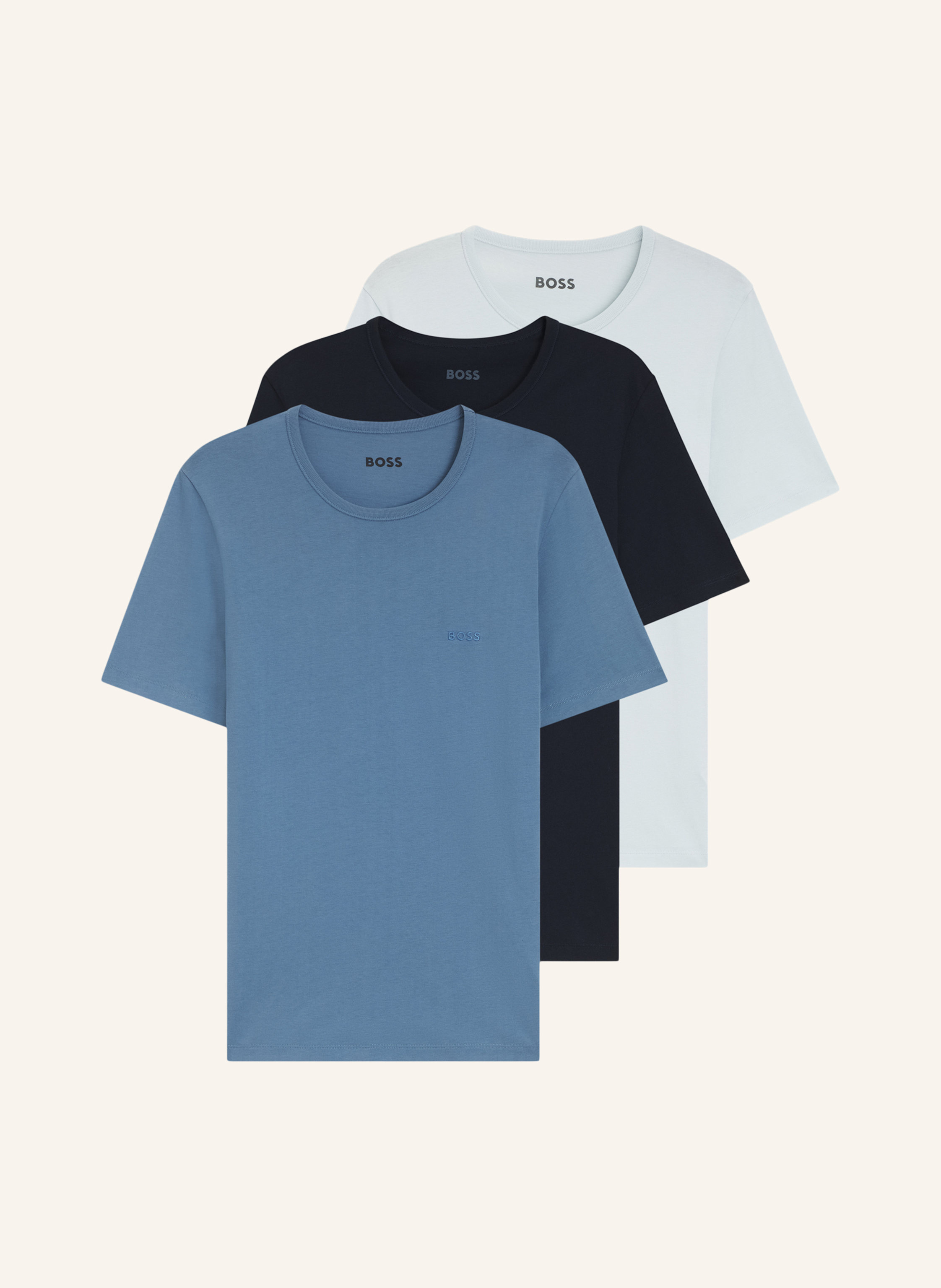 BOSS 3Er-Pack T-Shirts TSHIRTRN 3P CLASSIC Regular Fit