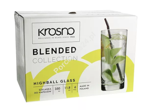 Kpl. szklanek do drinków 350 ml (6 szt) Krosno - Blended (Lifestyle / Salve) 7339