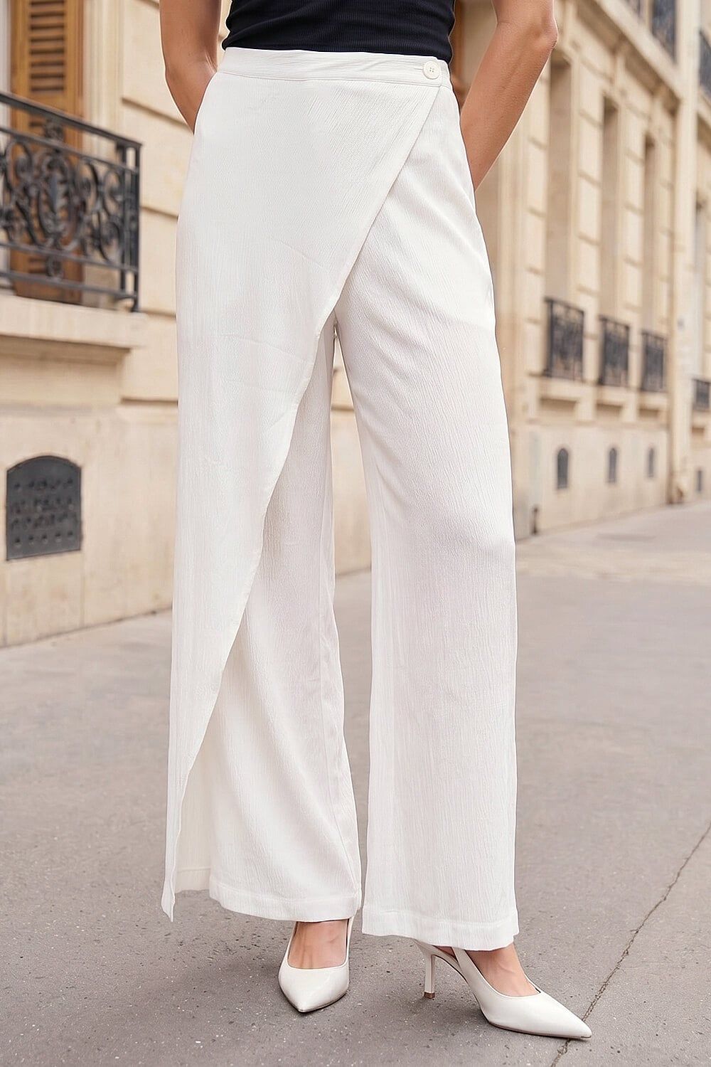 Roman Petite Wrap Front Trouser