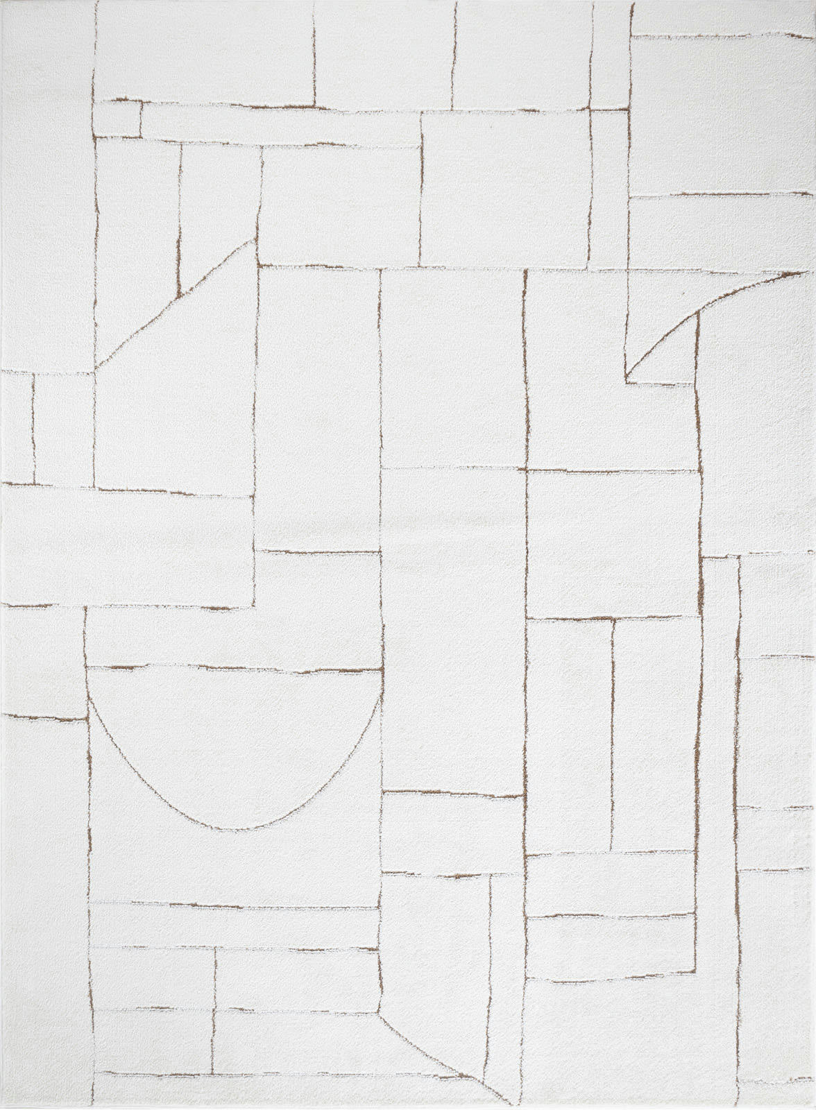 LISA - Tapis Scandinave Wabi-Sabi Ivoire/Terracotta 200x275