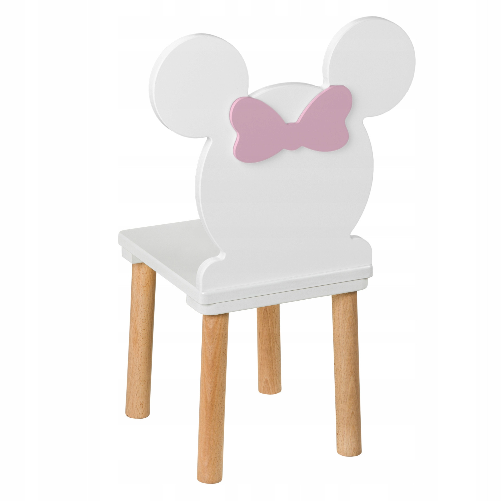 Krzesło dla dzieciMiki drewniane, białe - 60 cm