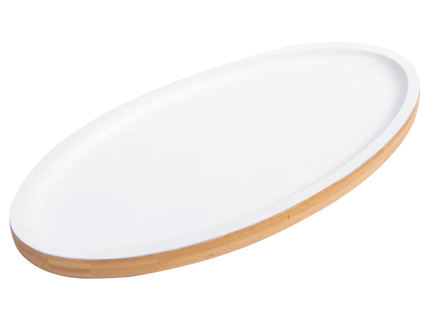 Podstawka Bambo Oval White 30 cm