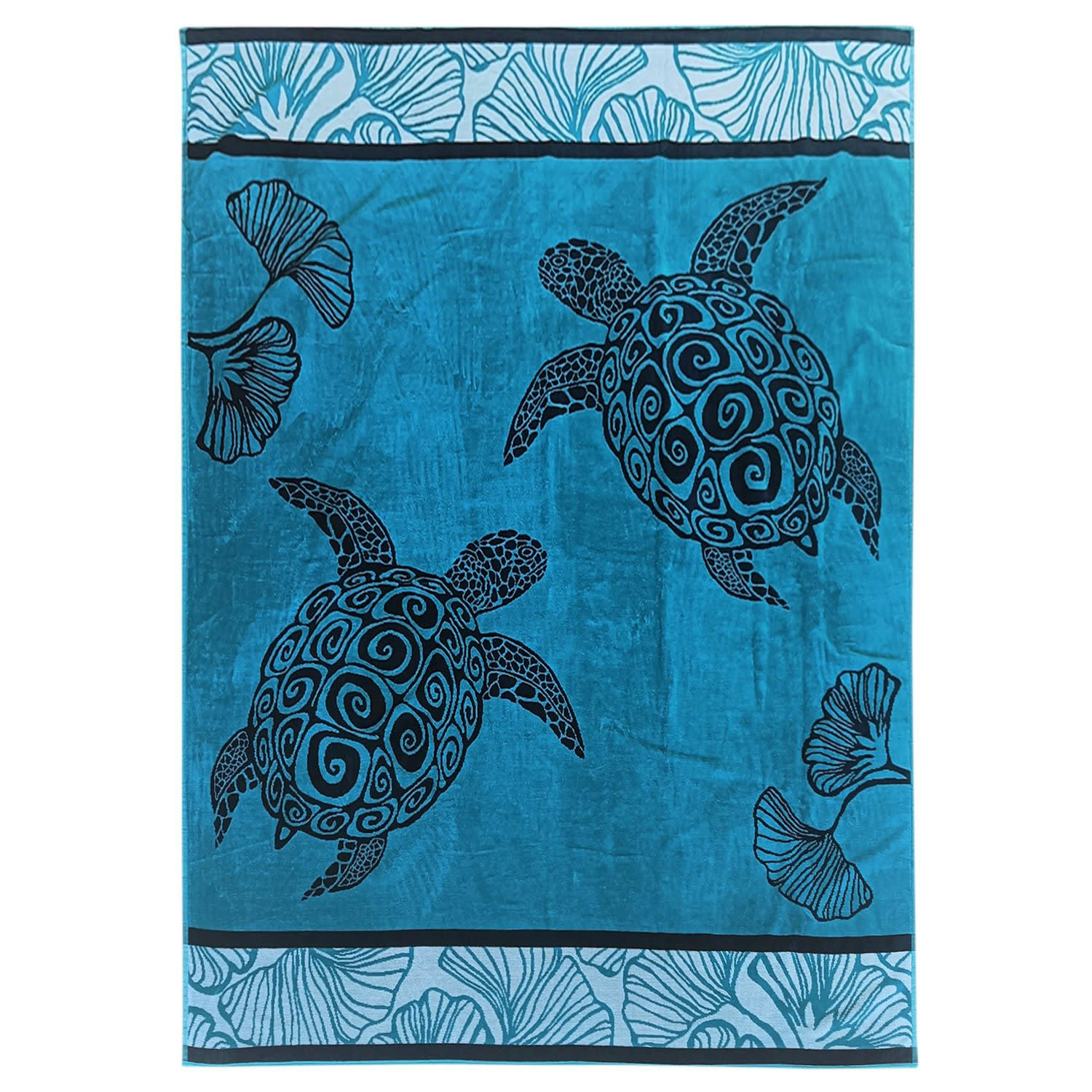 PLAGE - Serviette de plage éponge velours Jacquard Mallorca 140x180