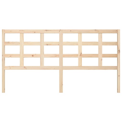 NNEVL Bed Headboard 185.5x4x100 cm Solid Wood Pine