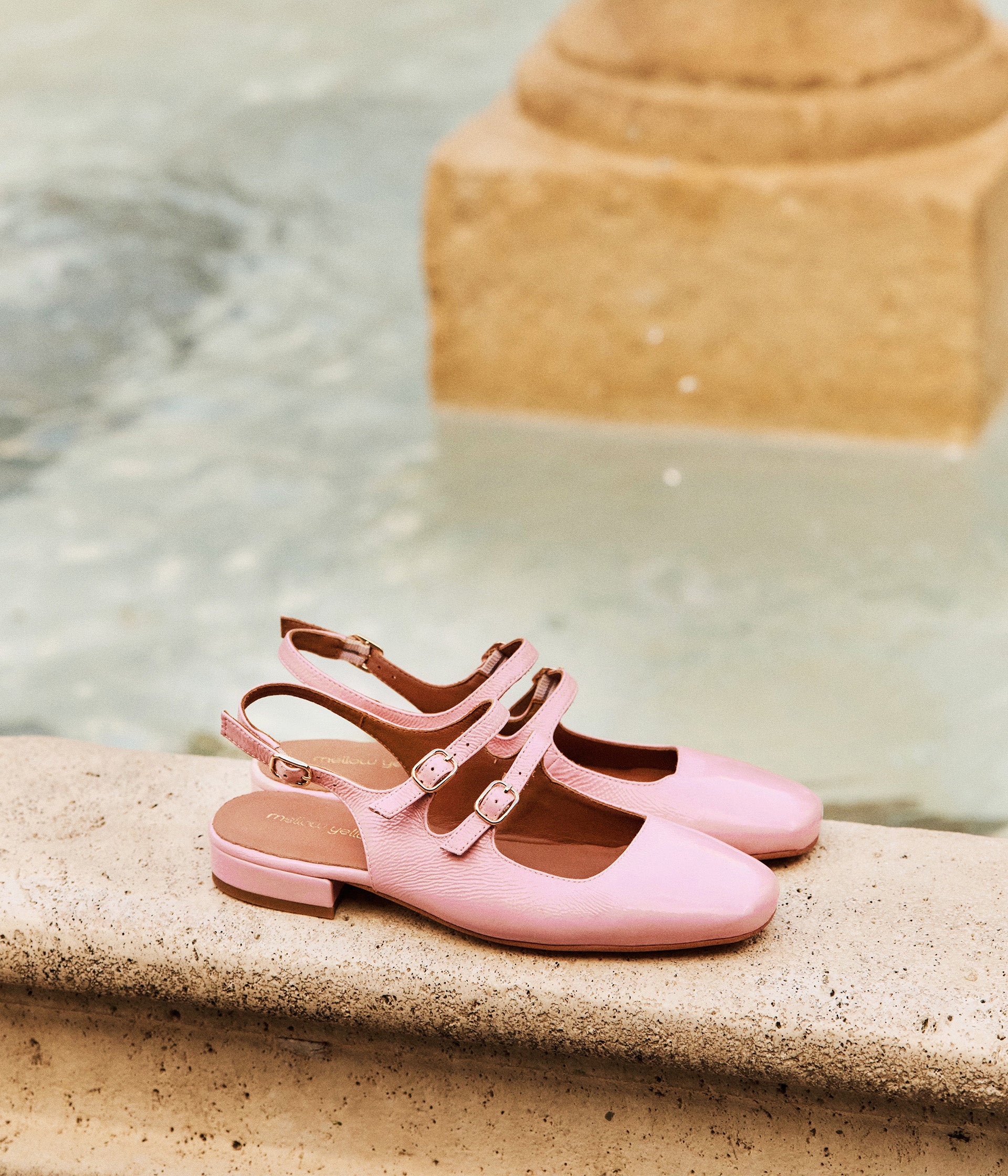 Slingbacks vernies roses Daisy