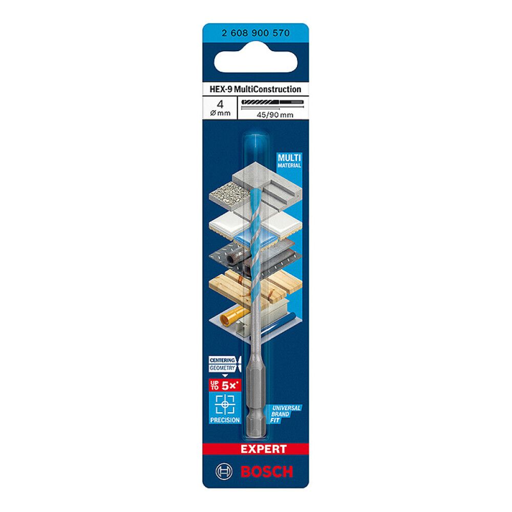 BOR BOSCH PROFESSIONAL HEX MULTICONSTRUCTION MULTI 4X90MM