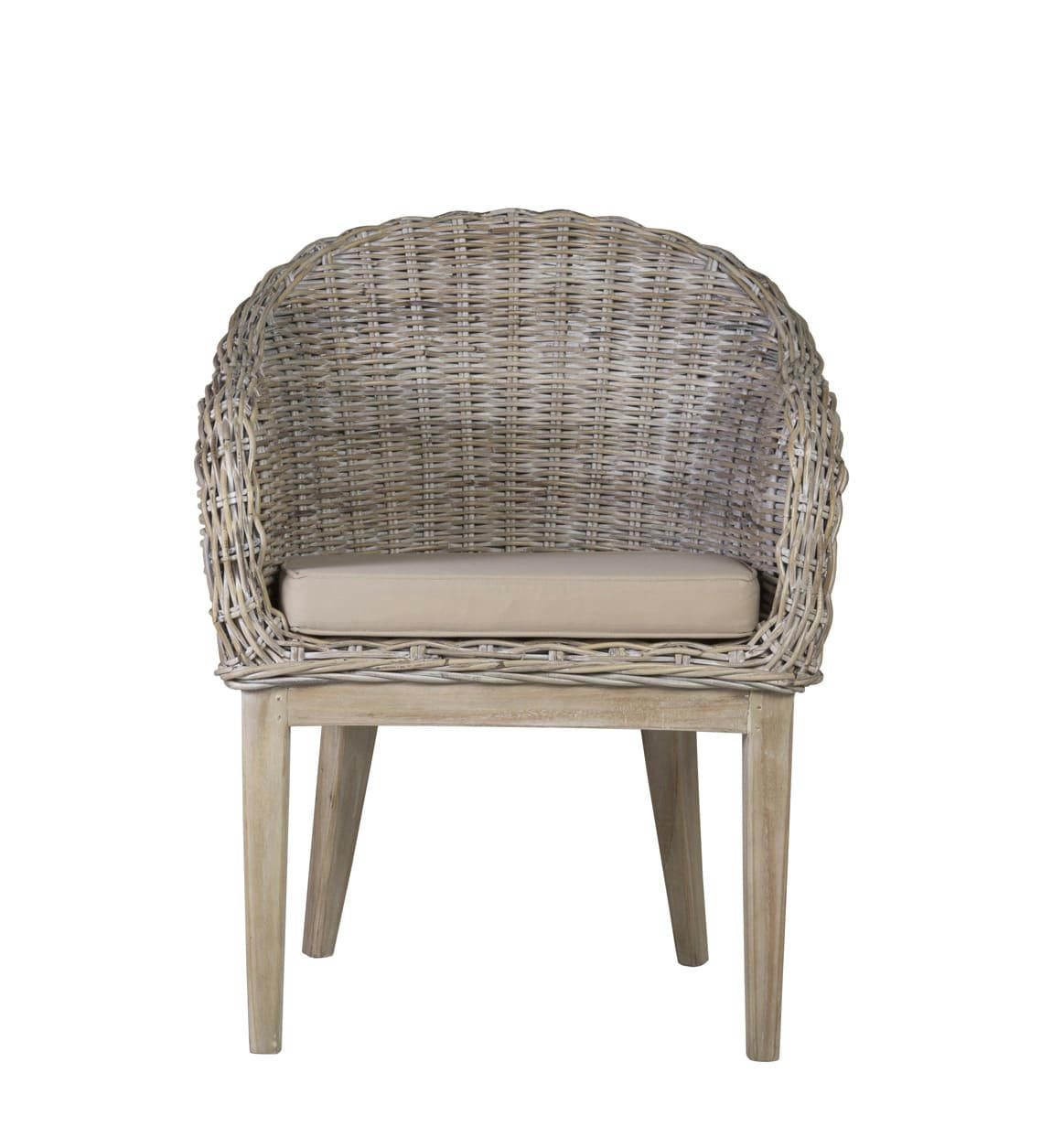 RATTAN - Fauteuil en rotin beige
