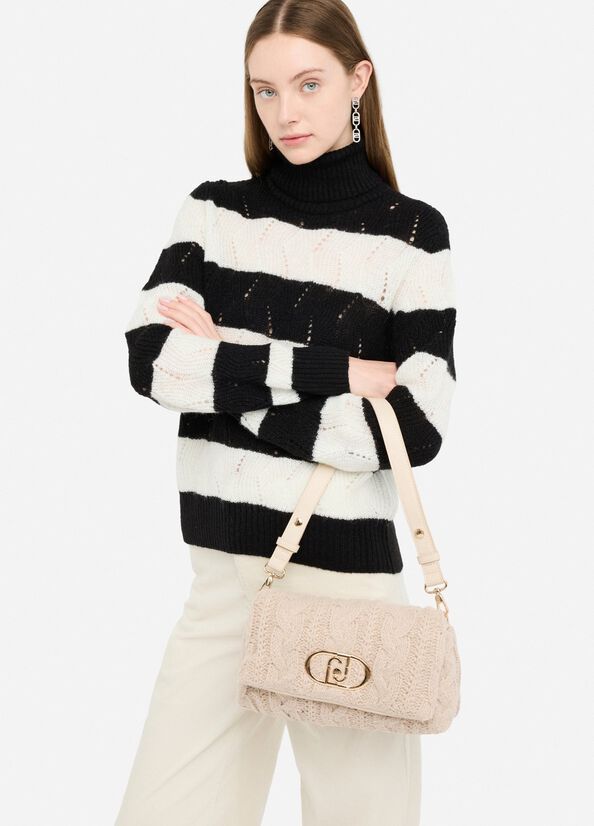 Borsa LaPuffy media in maglia