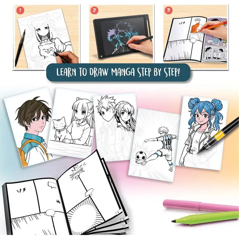 Tafel Manga Zeichenschule
