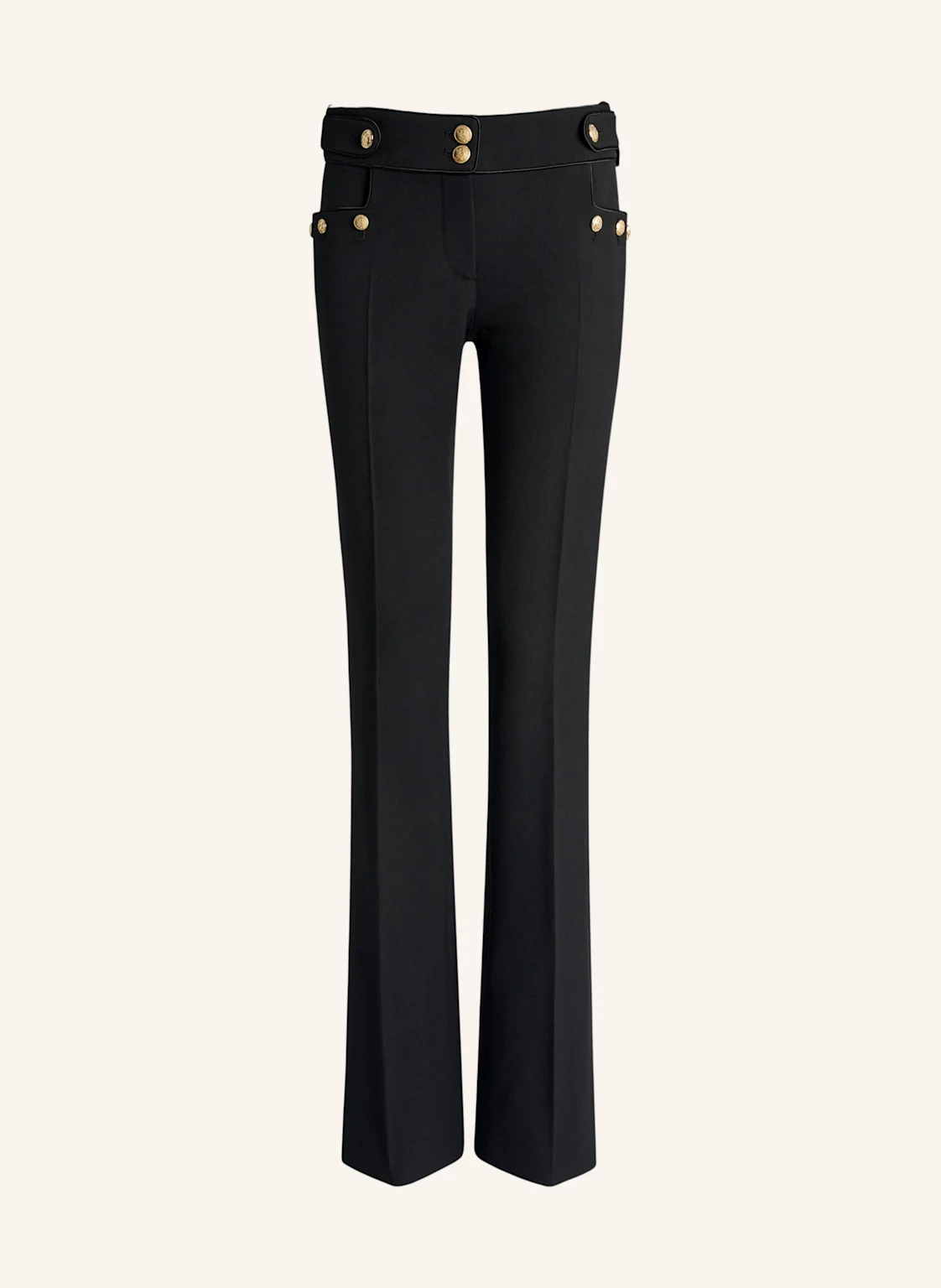 BALMAIN Bundfaltenhose aus Wollgabardine