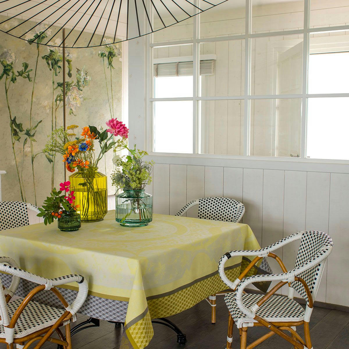 DUCHESSE - Nappe en coton narcisse 175 x 250