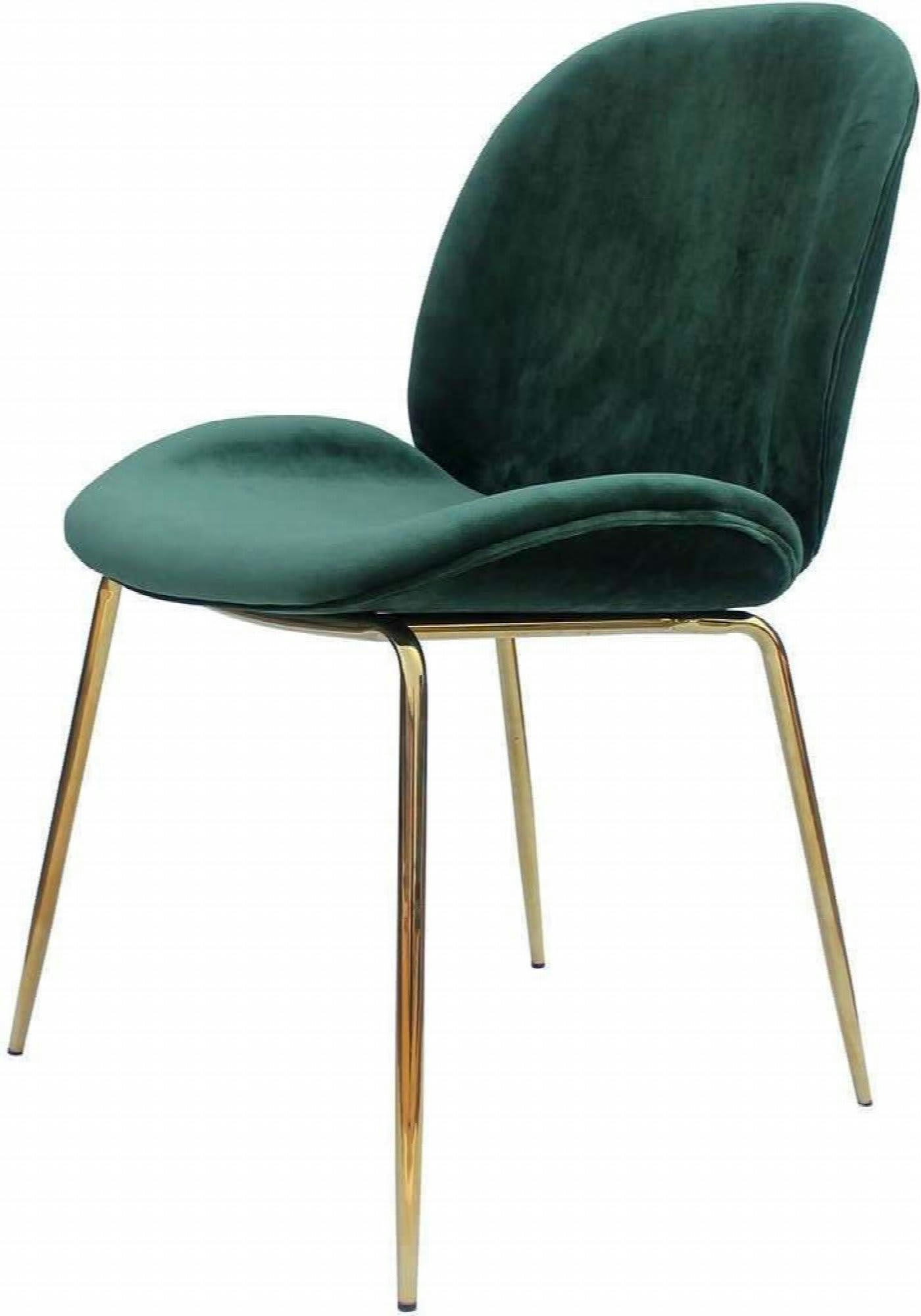 CHARLIZE - Chaise Métal Vert H. assise 47 cm