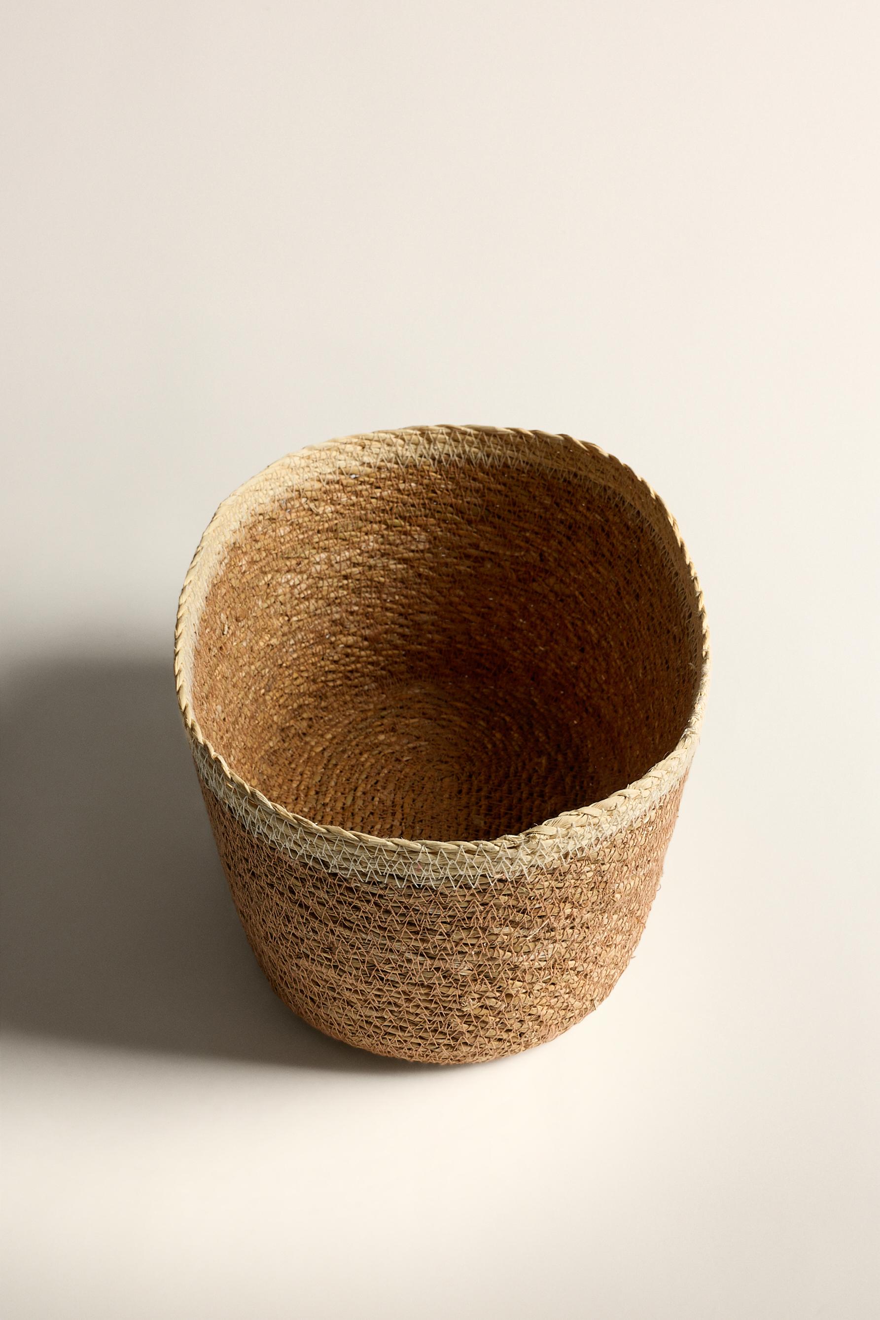 Cesta ovalada contraste